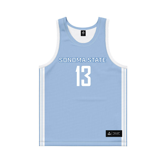 SSU - NCAA Men's Basketball : Markees Williams - Blue Basketball Jersey