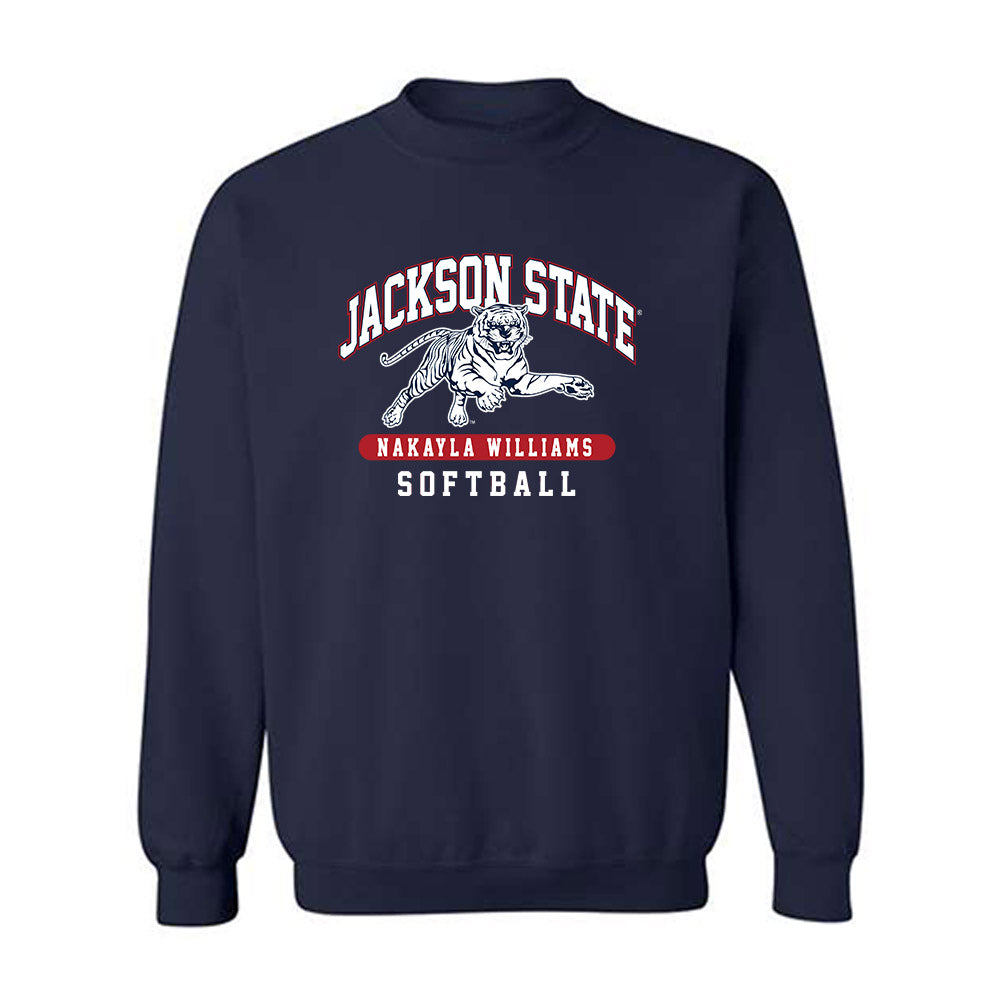 Jackson State - NCAA Softball : Nakayla Williams - Classic Fashion Shersey Crewneck Sweatshirt-0