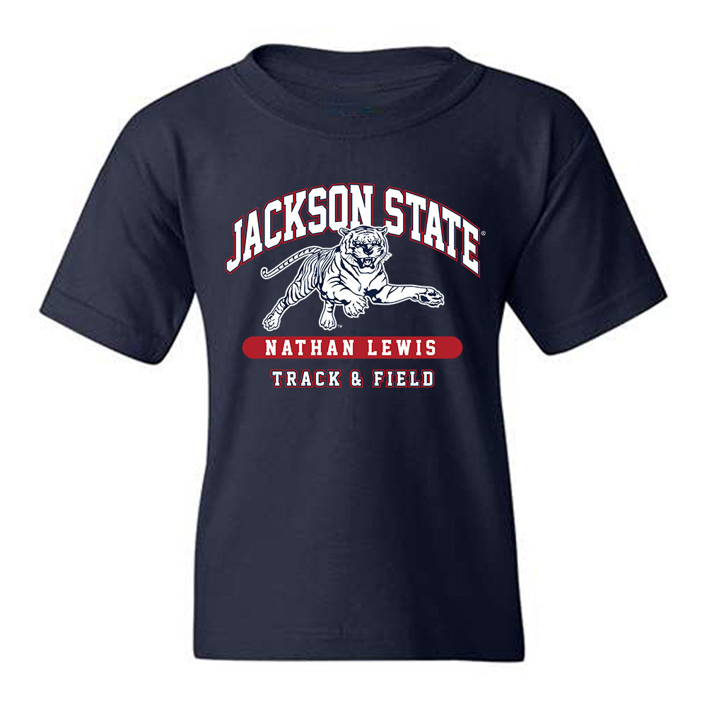 Jackson State - NCAA Men's Track & Field : Nathan Lewis - Classic Fashion Shersey Youth T-Shirt-0