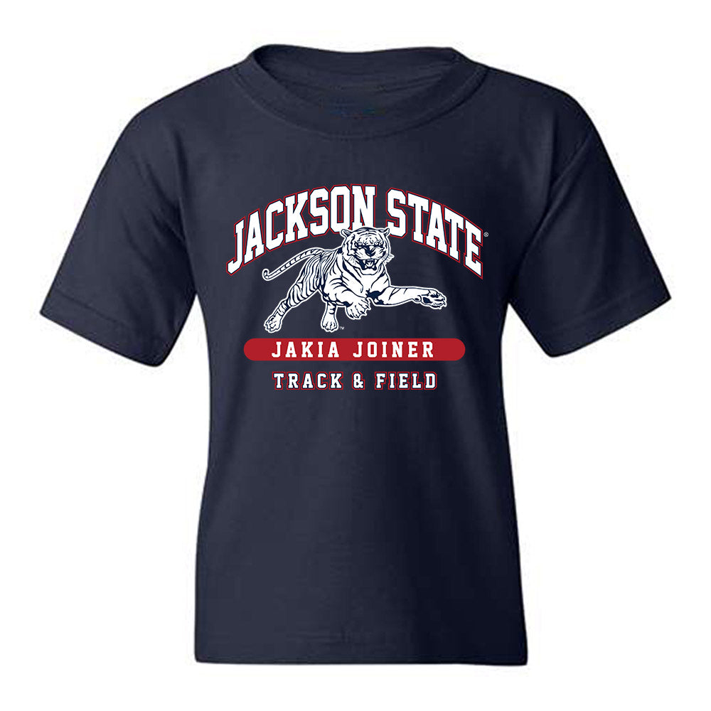 Jackson State - NCAA Women's Track & Field : Jakia Joiner - Classic Fashion Shersey Youth T-Shirt-0