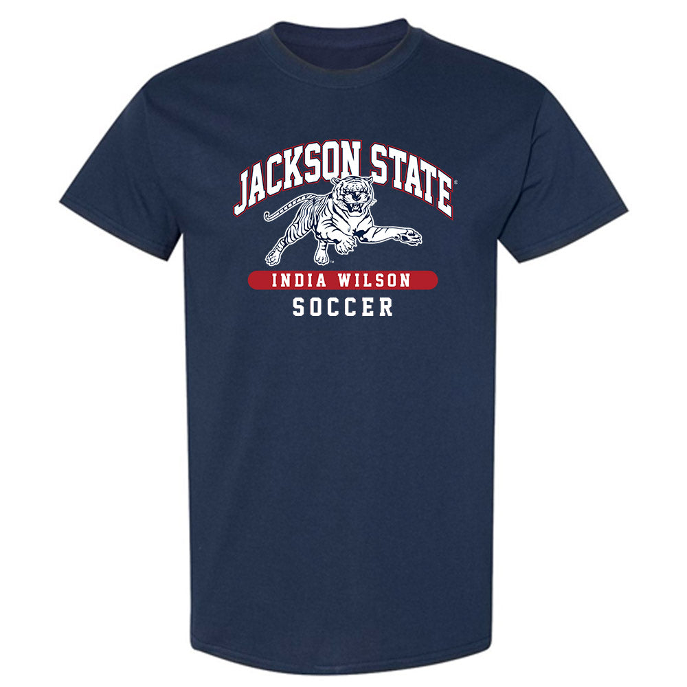 Jackson State - NCAA Women's Soccer : India Wilson - Classic Fashion Shersey T-Shirt-0