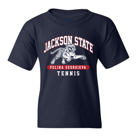 Jackson State - NCAA Women's Tennis : Polina Georgieva - Classic Fashion Shersey Youth T-Shirt-0