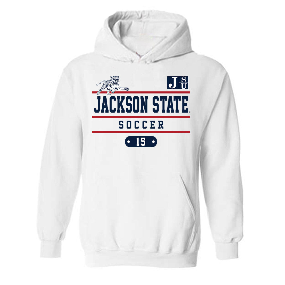 Jackson State - NCAA Women's Soccer : Kyla Gomez - Classic Fashion Shersey Hooded Sweatshirt-0