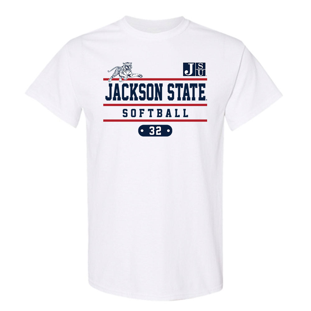 Jackson State - NCAA Softball : Madison McDowell - Classic Fashion Shersey T-Shirt-0