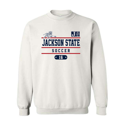 Jackson State - NCAA Women's Soccer : Josetiarainnah Olaco - Classic Fashion Shersey Crewneck Sweatshirt-0