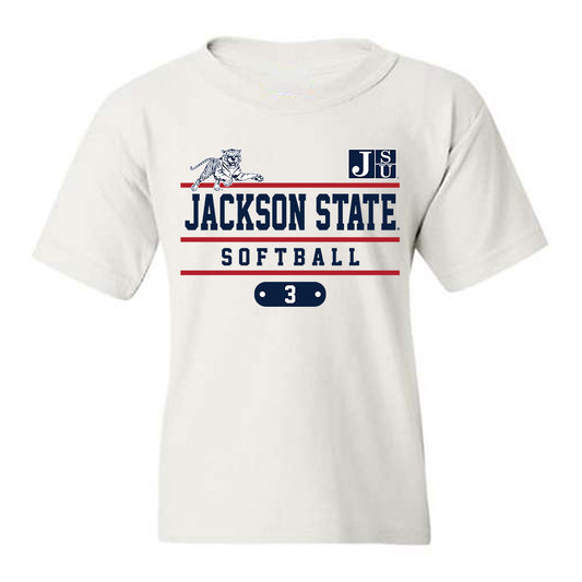 Jackson State - NCAA Softball : Aaliysah Gomez - Classic Fashion Shersey Youth T-Shirt-0
