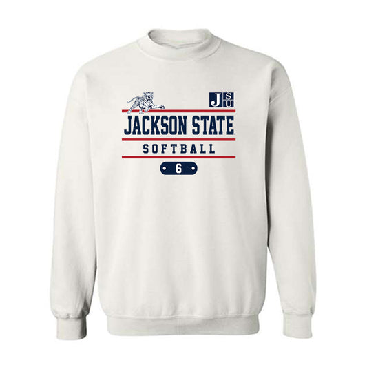 Jackson State - NCAA Softball : Zaria Keyes - Classic Fashion Shersey Crewneck Sweatshirt-0