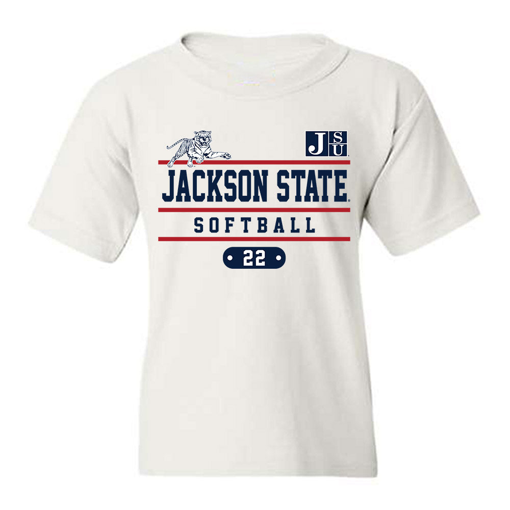 Jackson State - NCAA Softball : Isabella Rivera - Classic Fashion Shersey Youth T-Shirt-0