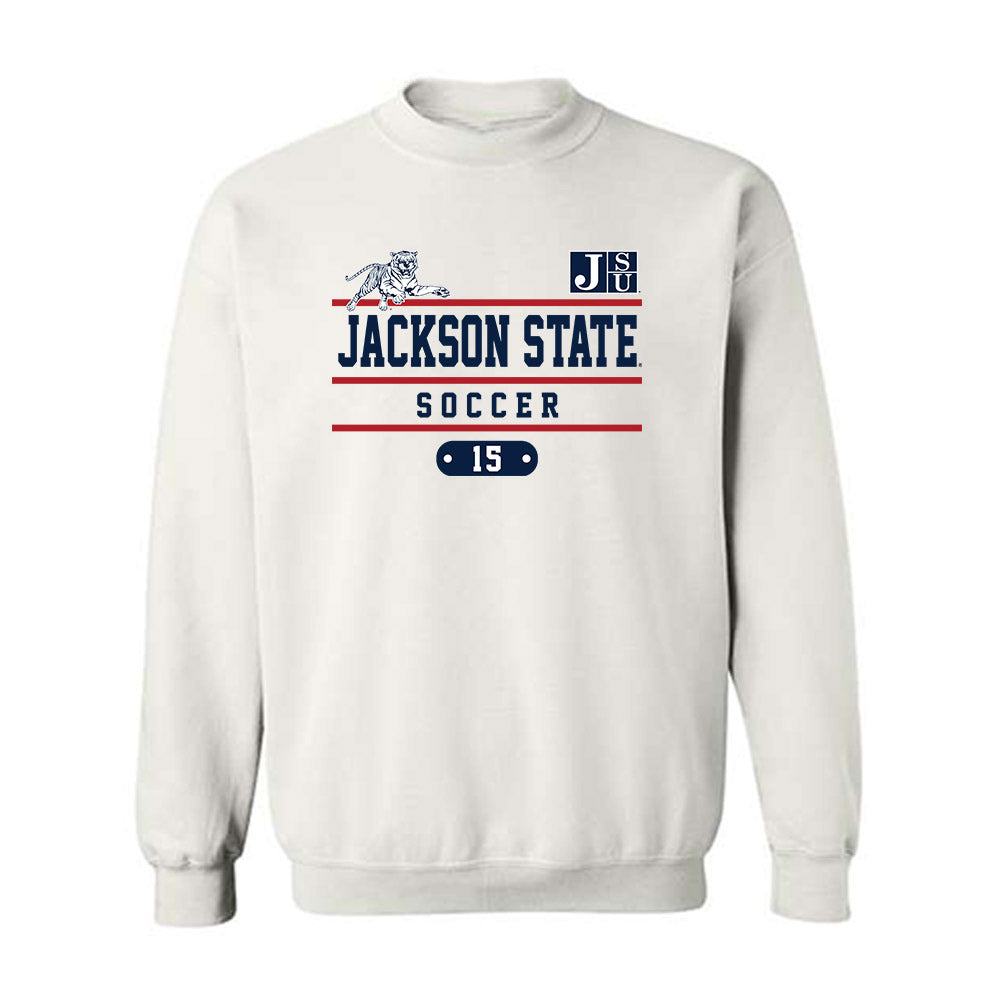Jackson State - NCAA Women's Soccer : Kyla Gomez - Classic Fashion Shersey Crewneck Sweatshirt-0