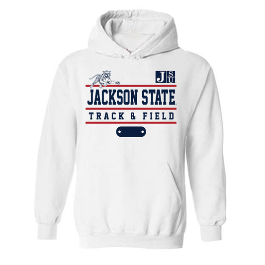 Jackson State - NCAA Women's Track & Field : Kierstin Mumford - Classic Fashion Shersey Hooded Sweatshirt-0