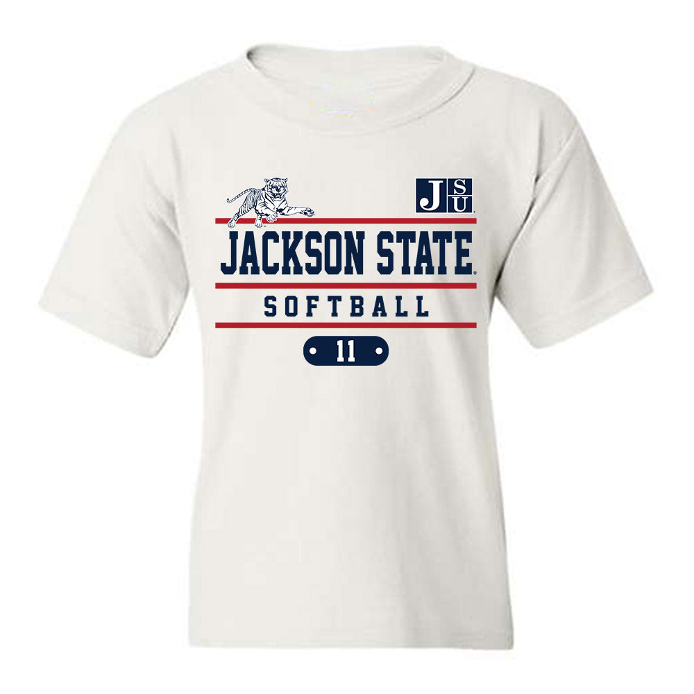 Jackson State - NCAA Softball : Nakayla Williams - Classic Fashion Shersey Youth T-Shirt-0