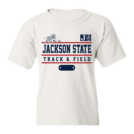 Jackson State - NCAA Men's Track & Field : Tyjah Edwards - Classic Fashion Shersey Youth T-Shirt-0