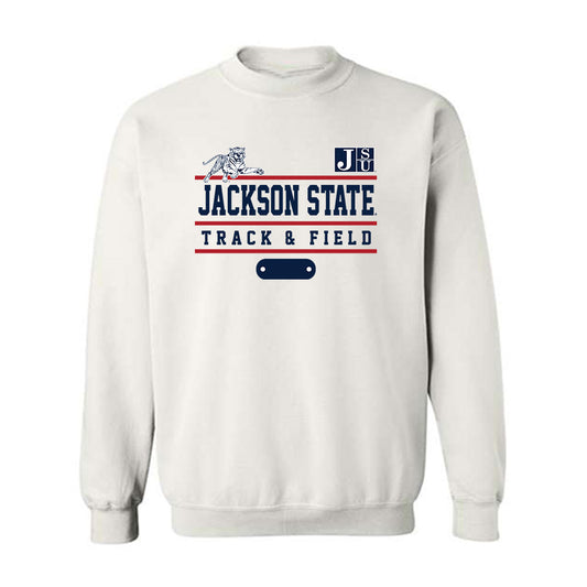 Jackson State - NCAA Men's Track & Field : Nathan Lewis - Classic Fashion Shersey Crewneck Sweatshirt-0