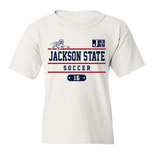Jackson State - NCAA Women's Soccer : Josetiarainnah Olaco - Classic Fashion Shersey Youth T-Shirt-0