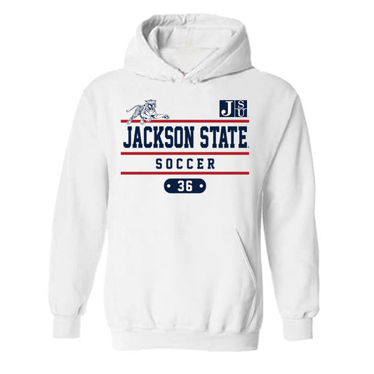 Jackson State - NCAA Women's Soccer : India Wilson - Classic Fashion Shersey Hooded Sweatshirt-0