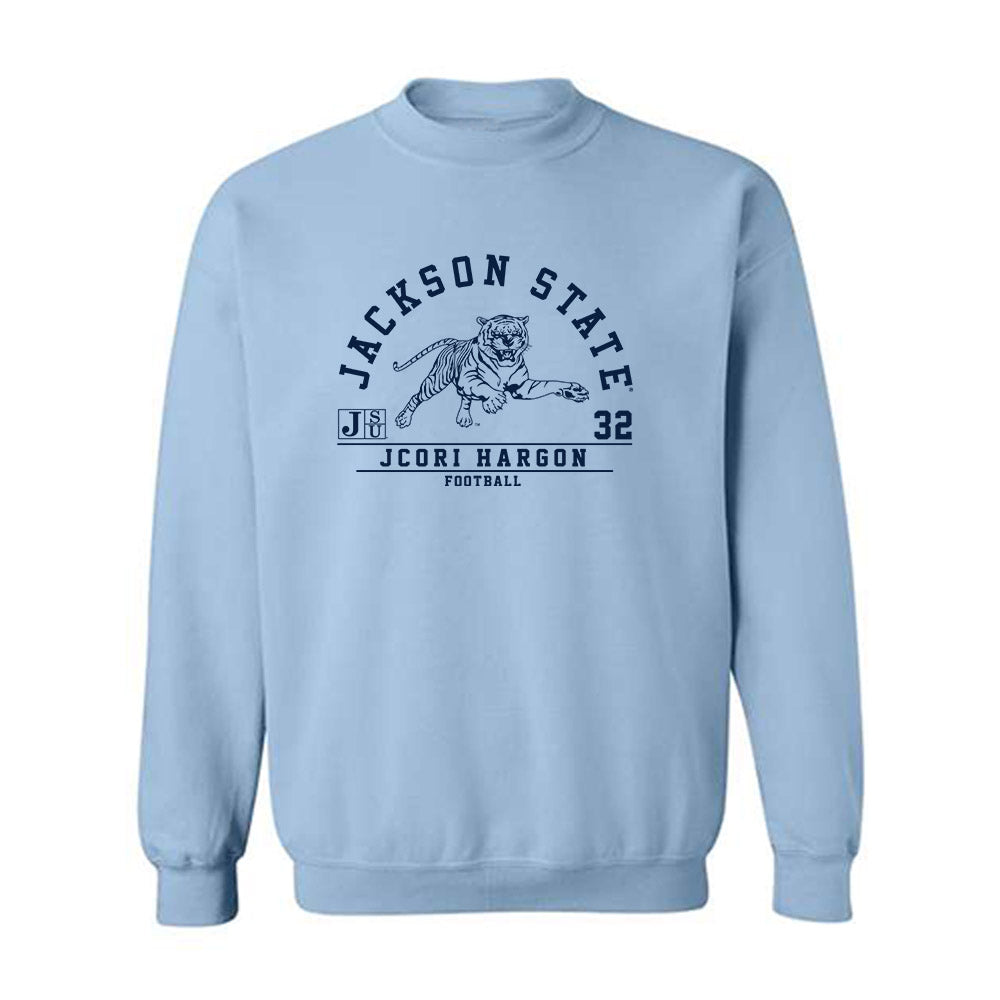 Jackson State - NCAA Football : Jcori Hargon - Classic Fashion Shersey Crewneck Sweatshirt-0