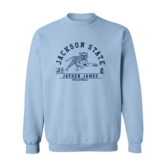 Jackson State - NCAA Women's Volleyball : Jayden James - Classic Fashion Shersey Crewneck Sweatshirt-0