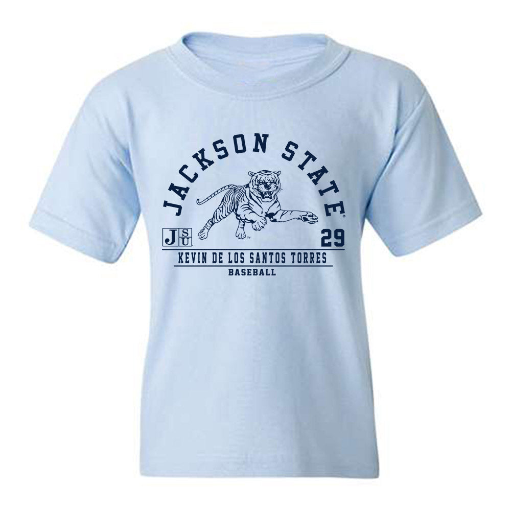 Jackson State - NCAA Baseball : Kevin De Los Santos Torres - Classic Fashion Shersey Youth T-Shirt-0