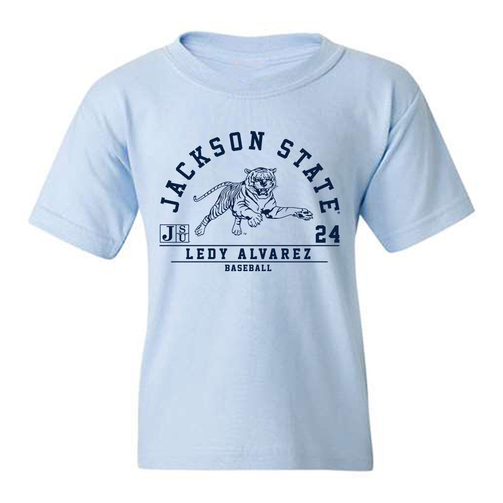 Jackson State - NCAA Baseball : Ledy Alvarez - Classic Fashion Shersey Youth T-Shirt-0