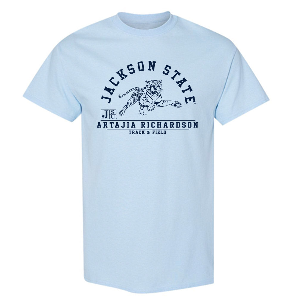 Jackson State - NCAA Women's Track & Field : Artajia Richardson - Classic Fashion Shersey T-Shirt-0