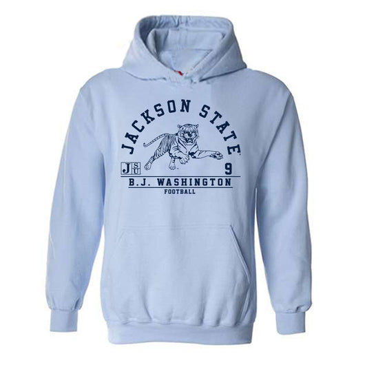 Jackson State - NCAA Football : B.J. Washington - Classic Fashion Shersey Hooded Sweatshirt-0