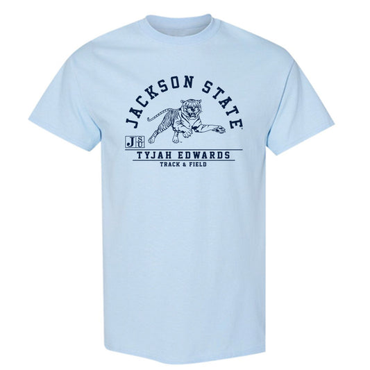Jackson State - NCAA Men's Track & Field : Tyjah Edwards - Classic Fashion Shersey T-Shirt-0