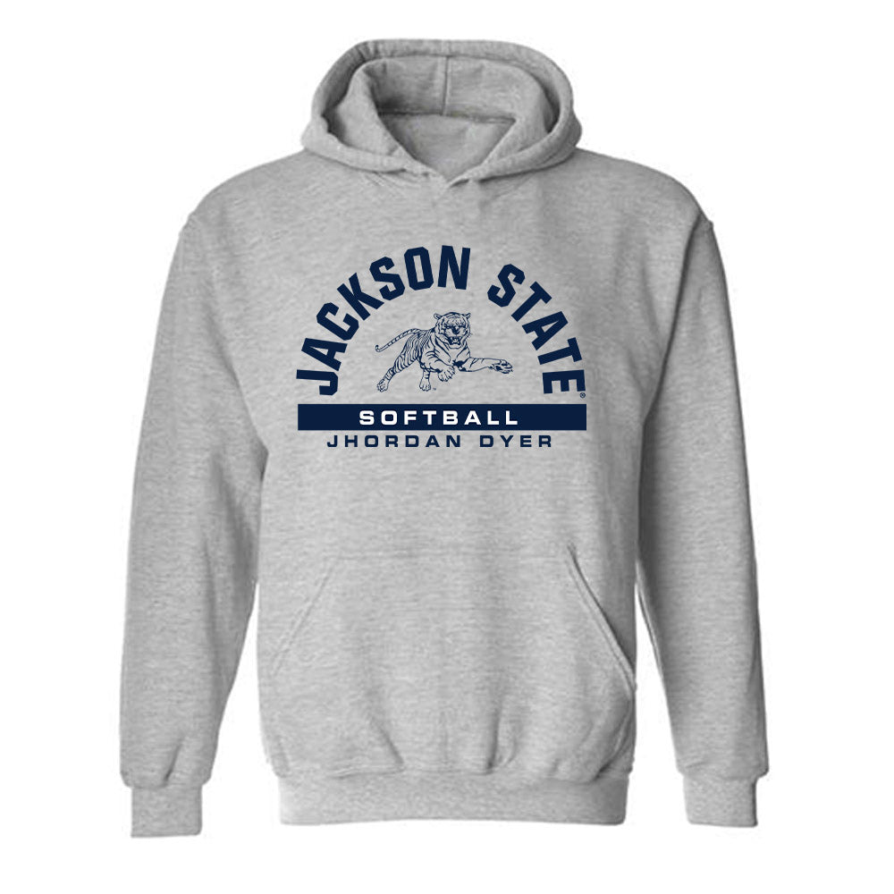 Jackson State - NCAA Softball : Jhordan Dyer - Classic Fashion Shersey Hooded Sweatshirt-0