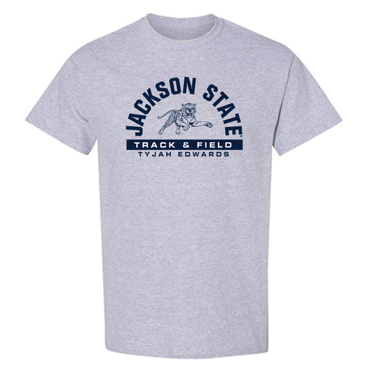 Jackson State - NCAA Men's Track & Field : Tyjah Edwards - Classic Fashion Shersey T-Shirt-0