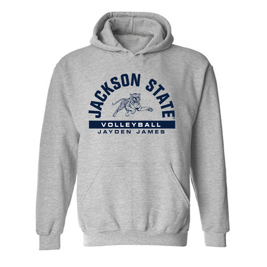 Jackson State - NCAA Women's Volleyball : Jayden James - Classic Fashion Shersey Hooded Sweatshirt-0