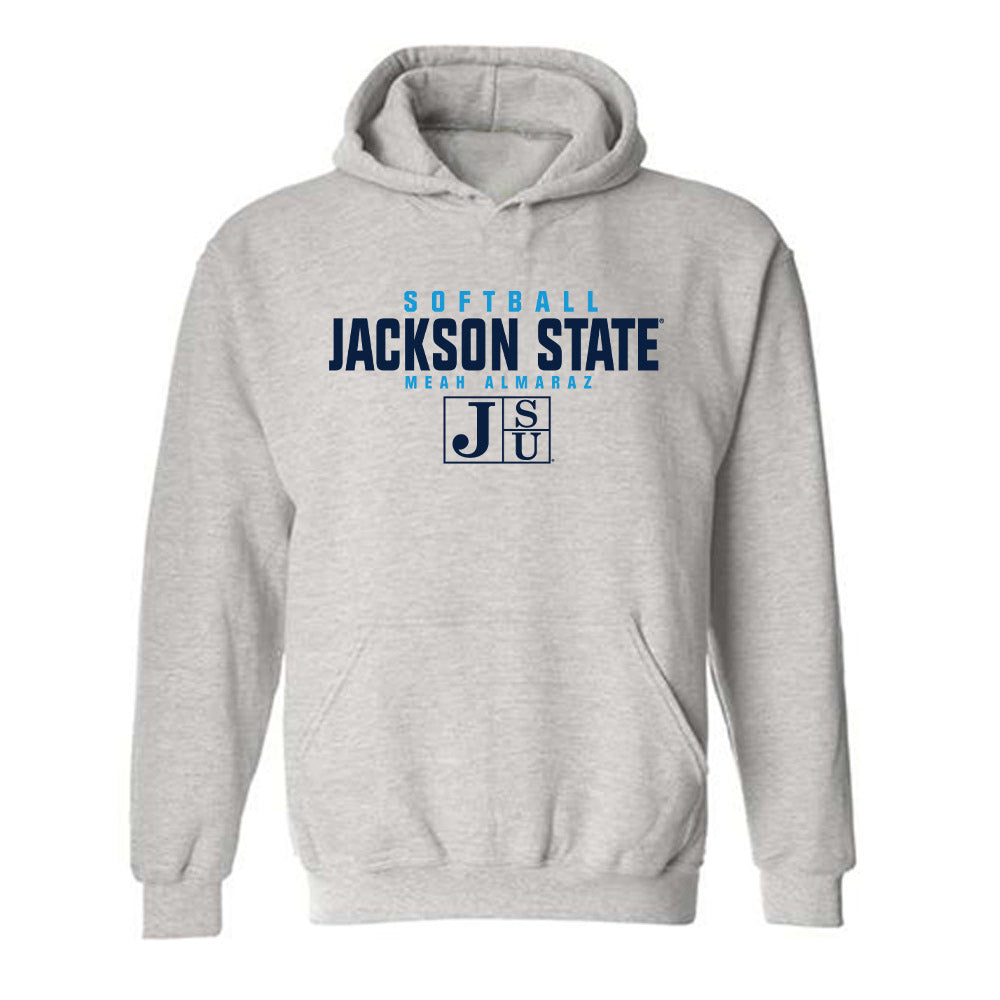 Jackson State - NCAA Softball : Meah Almaraz - Classic Fashion Shersey Hooded Sweatshirt-0