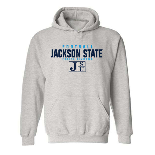 Jackson State - NCAA Football : Errick Simmons - Classic Fashion Shersey Hooded Sweatshirt-0