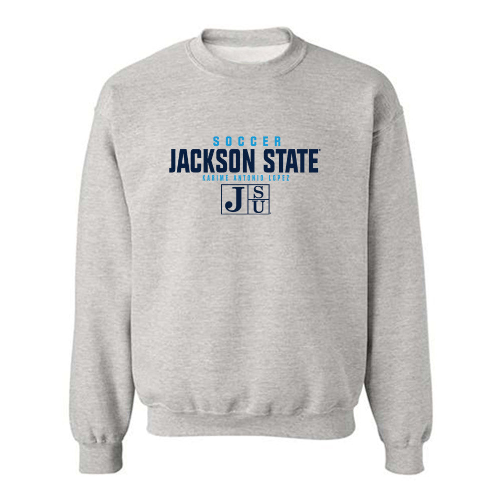 Jackson State - NCAA Women's Soccer : Karime Antonio Lopez - Classic Fashion Shersey Crewneck Sweatshirt-0