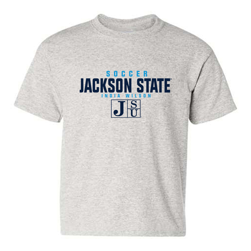 Jackson State - NCAA Women's Soccer : India Wilson - Classic Fashion Shersey Youth T-Shirt-0