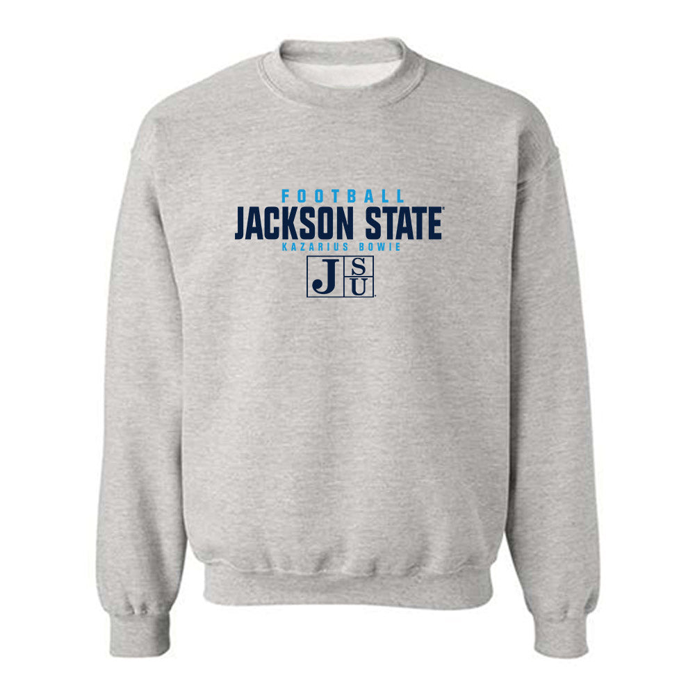 Jackson State - NCAA Football : Kazarius Bowie - Classic Fashion Shersey Crewneck Sweatshirt-0