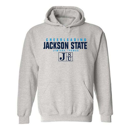 Jackson State - NCAA Cheerleading : Jimisha Thomas - Classic Fashion Shersey Hooded Sweatshirt-0
