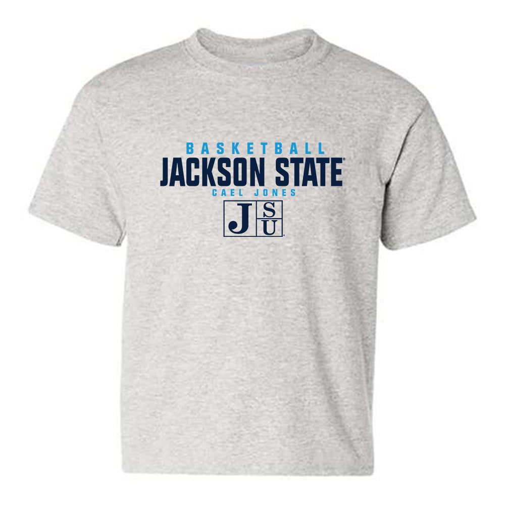 Jackson State - NCAA Men's Basketball : Cael Jones - Classic Fashion Shersey Youth T-Shirt-0