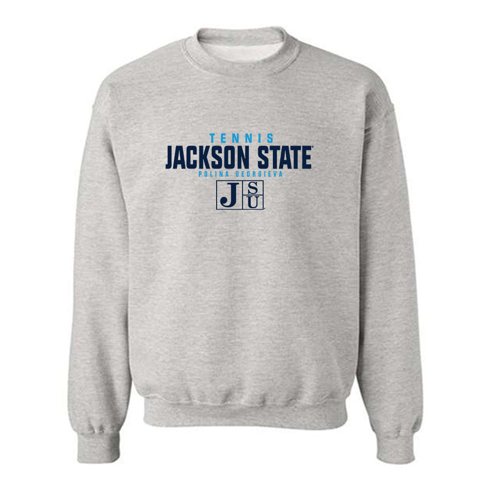 Jackson State - NCAA Women's Tennis : Polina Georgieva - Classic Fashion Shersey Crewneck Sweatshirt-0
