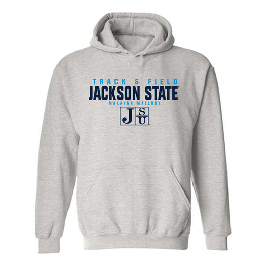 Jackson State - NCAA Women's Track & Field : Malayna Mallory - Classic Fashion Shersey Hooded Sweatshirt-0