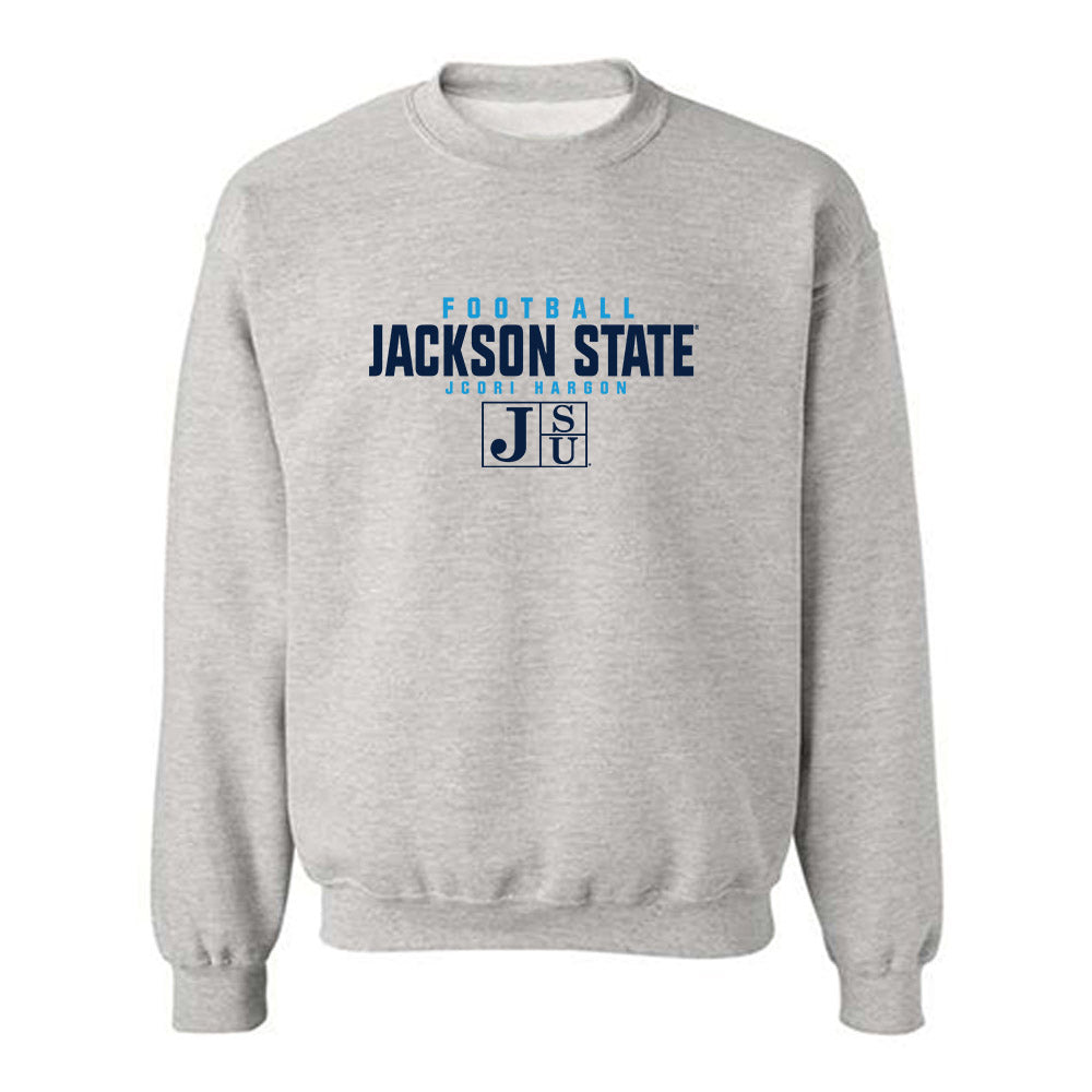 Jackson State - NCAA Football : Jcori Hargon - Classic Fashion Shersey Crewneck Sweatshirt-0