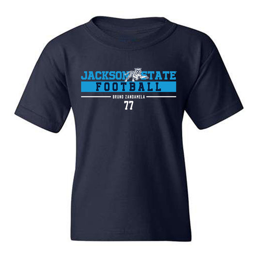 Jackson State - NCAA Football : bruno zandamela - Classic Fashion Shersey Youth T-Shirt-0
