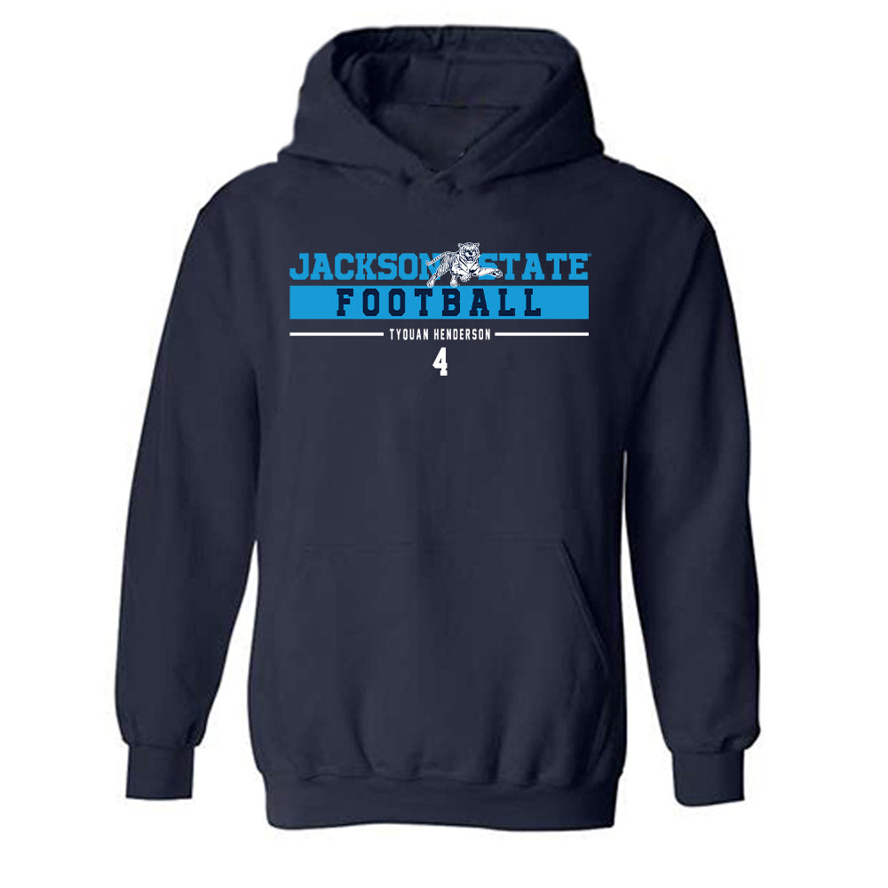 Jackson State - NCAA Football : Tyquan Henderson - Classic Fashion Shersey Hooded Sweatshirt-0