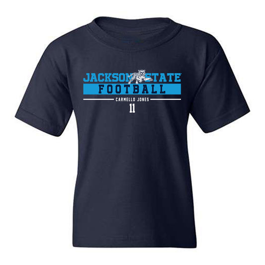 Jackson State - NCAA Football : Carmello Jones - Classic Fashion Shersey Youth T-Shirt-0