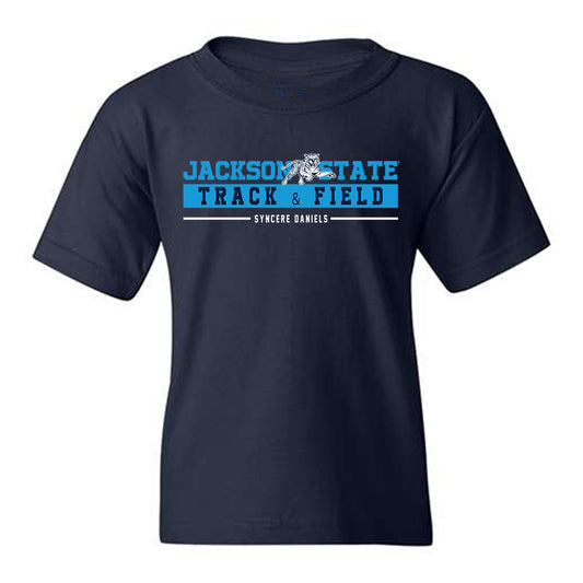 Jackson State - NCAA Women's Track & Field : Syncere Daniels - Classic Fashion Shersey Youth T-Shirt-0