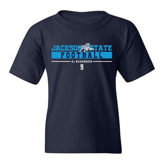 Jackson State - NCAA Football : BJ Washingron - Classic Fashion Shersey Youth T-Shirt-0
