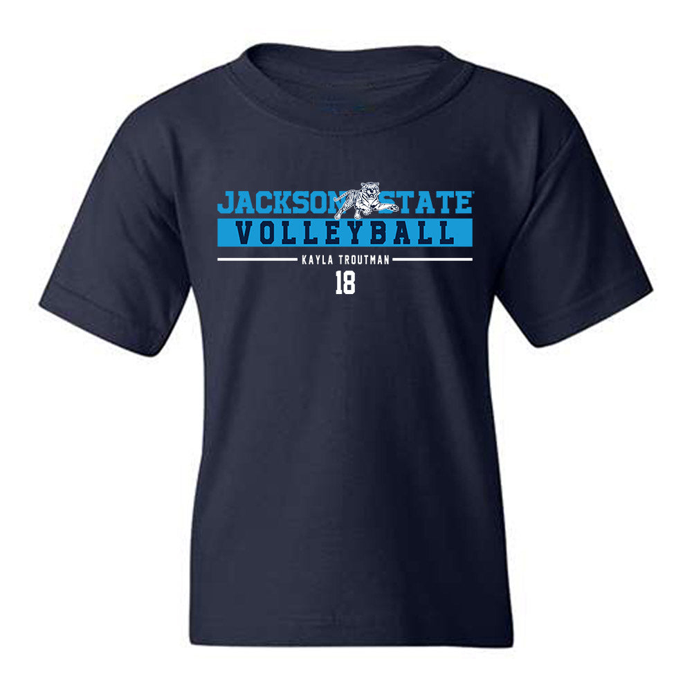 Jackson State - NCAA Women's Volleyball : Kayla Troutman - Classic Fashion Shersey Youth T-Shirt-0