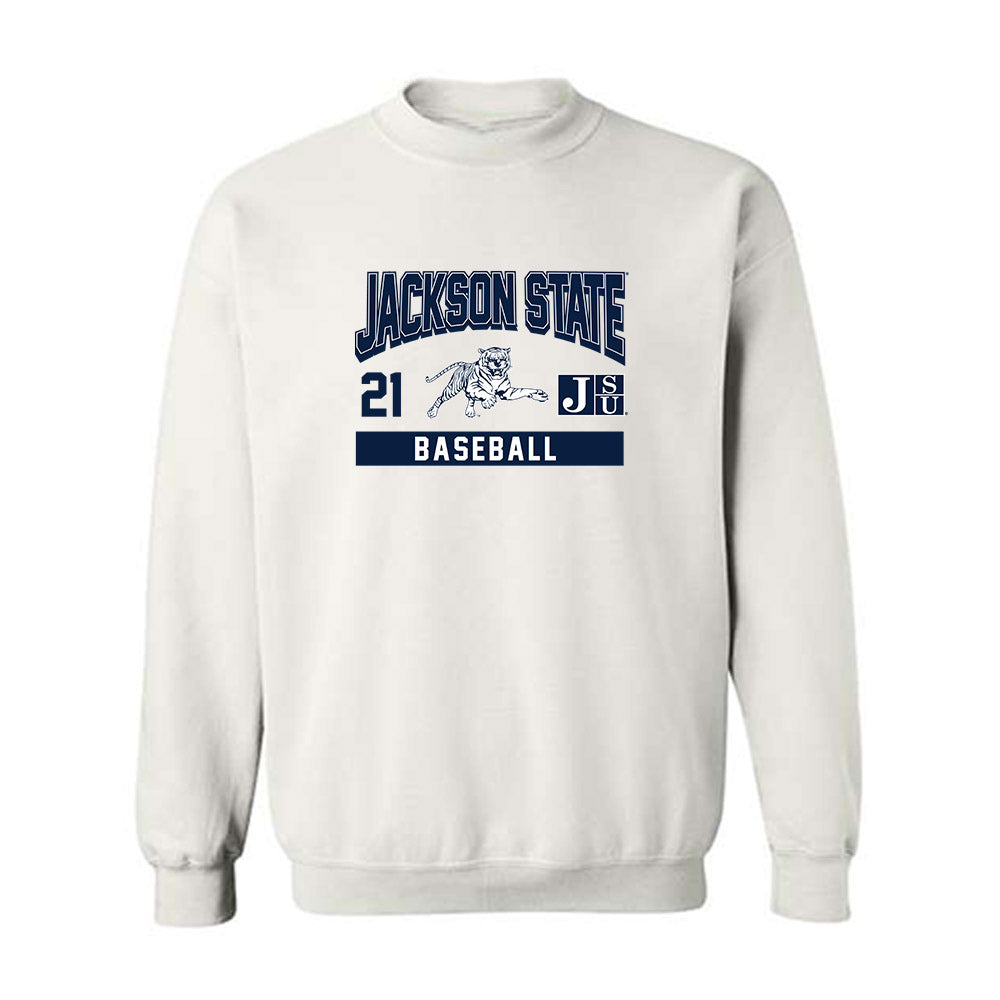 Jackson State - NCAA Baseball : Prince DeBoskie - Classic Fashion Shersey Crewneck Sweatshirt-0