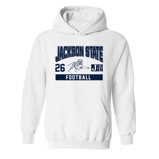 Jackson State - NCAA Football : Josh Higgins - Classic Fashion Shersey Hooded Sweatshirt-0