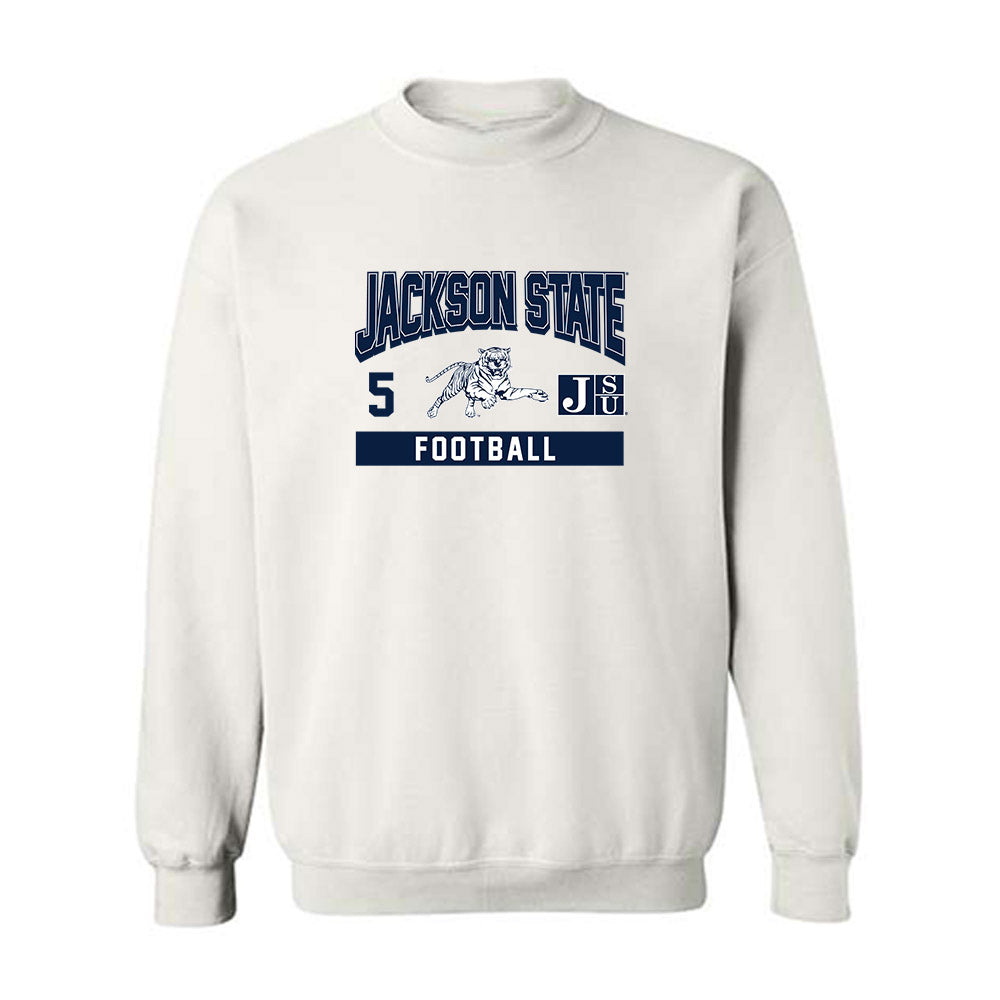 Jackson State - NCAA Football : Shamar Hawkins - Classic Fashion Shersey Crewneck Sweatshirt-0