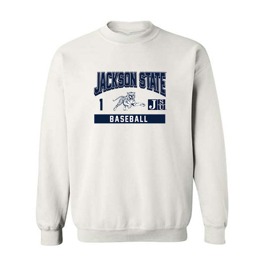 Jackson State - NCAA Baseball : TJ Wilson - Classic Fashion Shersey Crewneck Sweatshirt-0