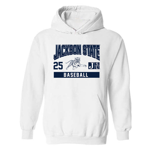 Jackson State - NCAA Baseball : Edwin Lemus - Classic Fashion Shersey Hooded Sweatshirt-0